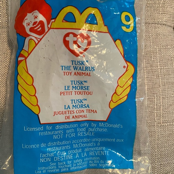 Tusk the walrus TY beanie baby! Never opened - Picture 2 of 2